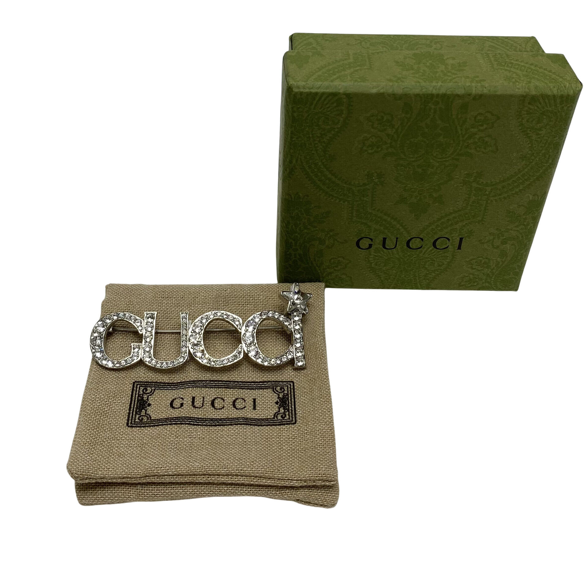 Broche Gucci Cristais