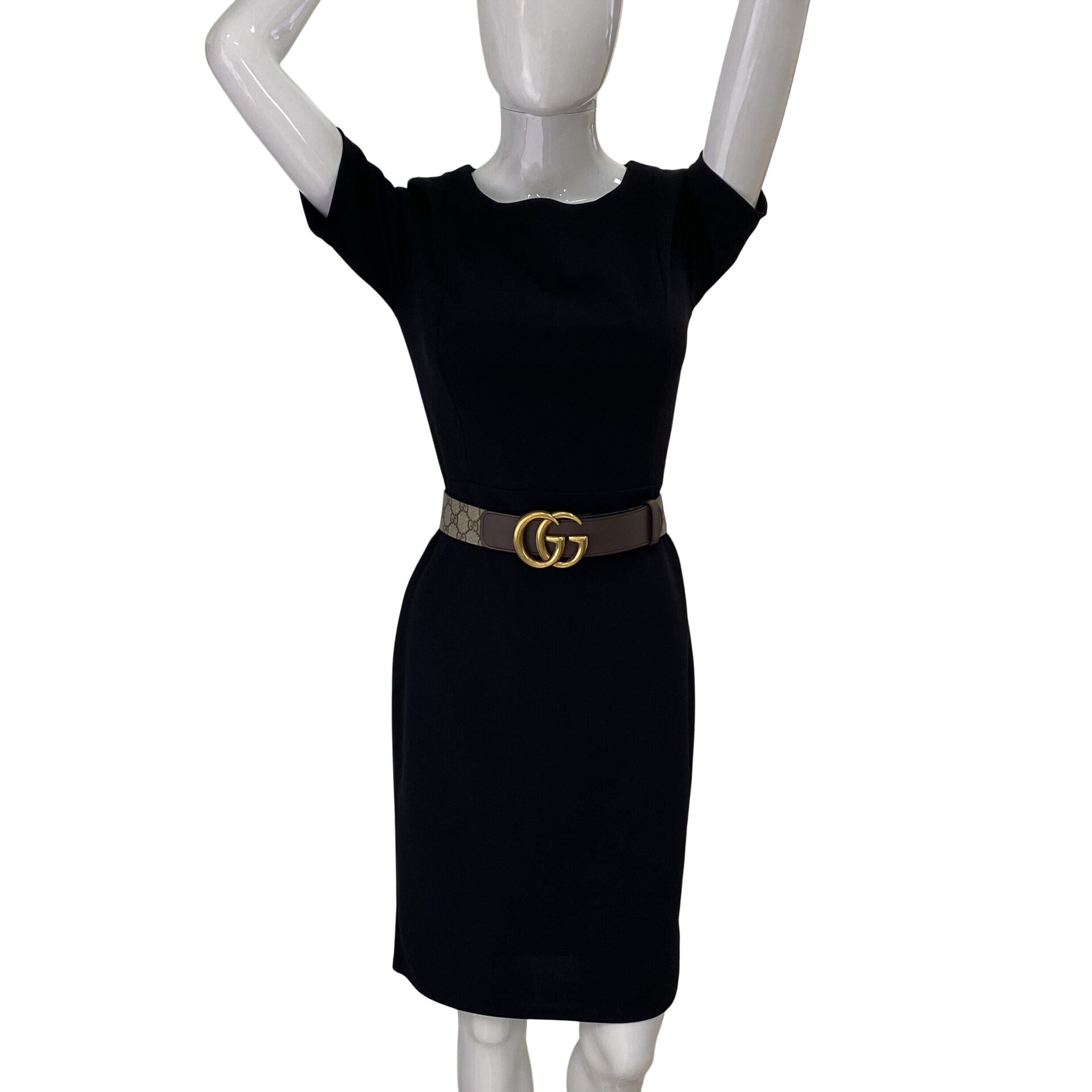 Cinto Gucci GG Monograma e Marrom