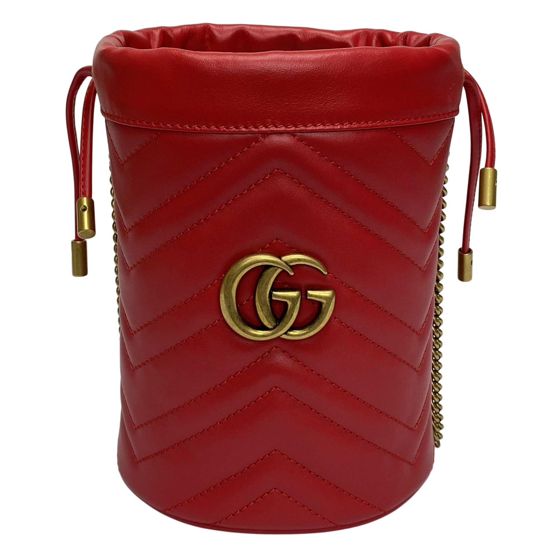 Bolsa Gucci Bucket GG Vermelha