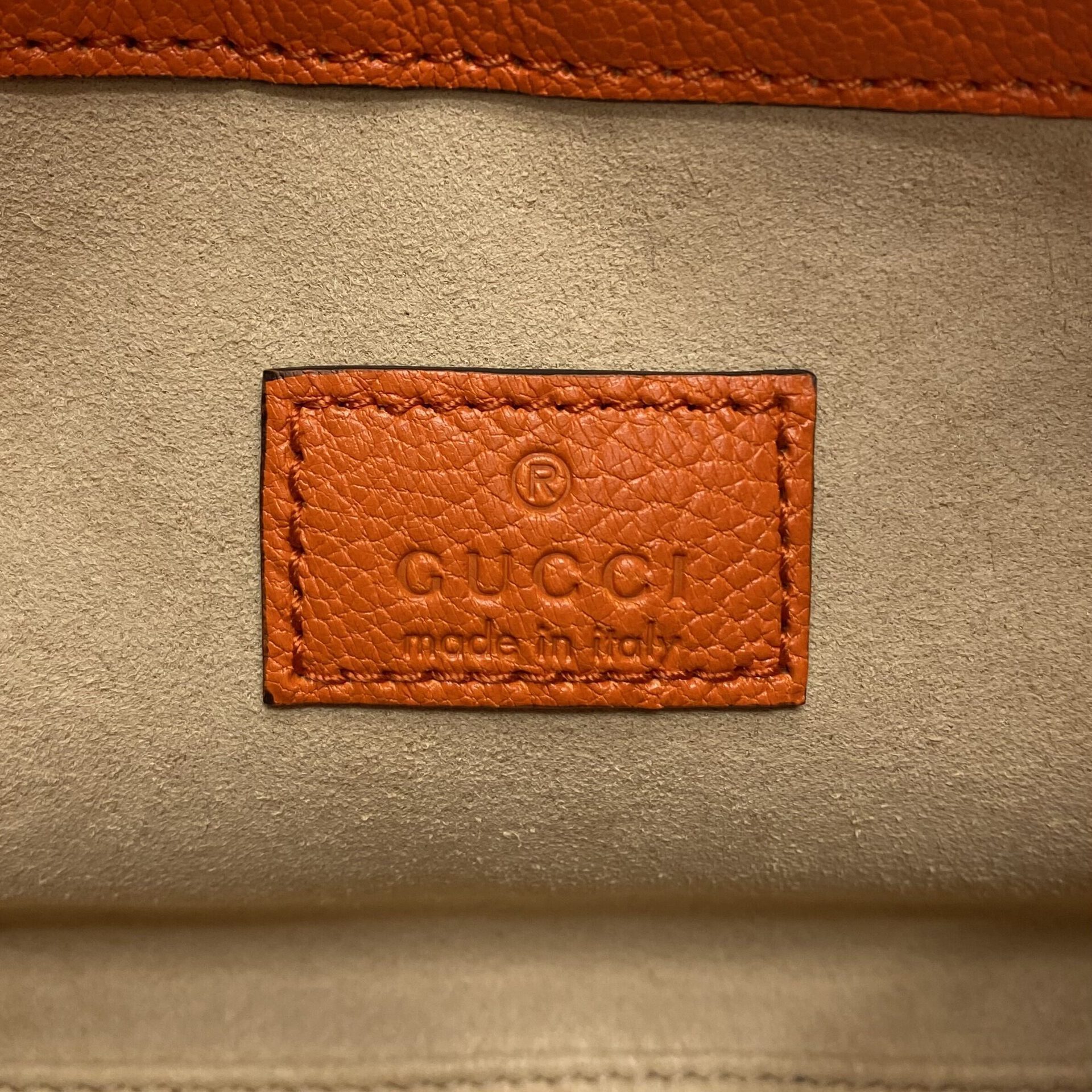 Bolsa Gucci Aphrodite Mini Laranja