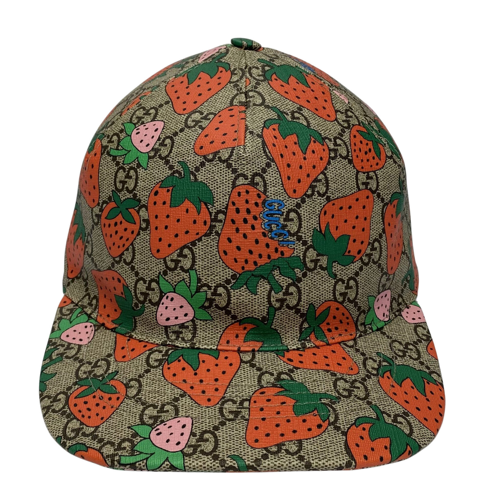 Boné Gucci Morangos e Monograma GG