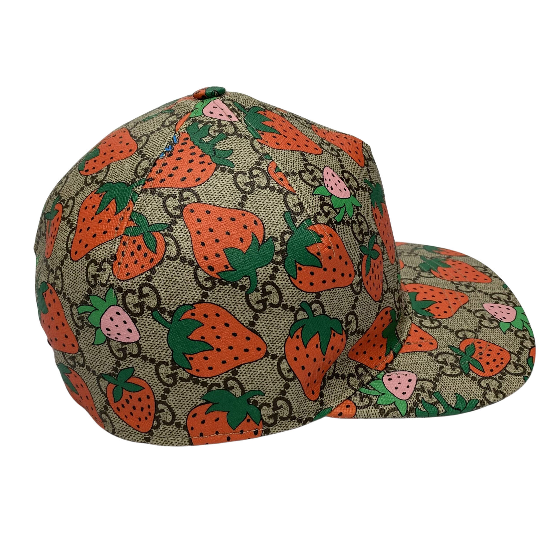 Boné Gucci Morangos e Monograma GG