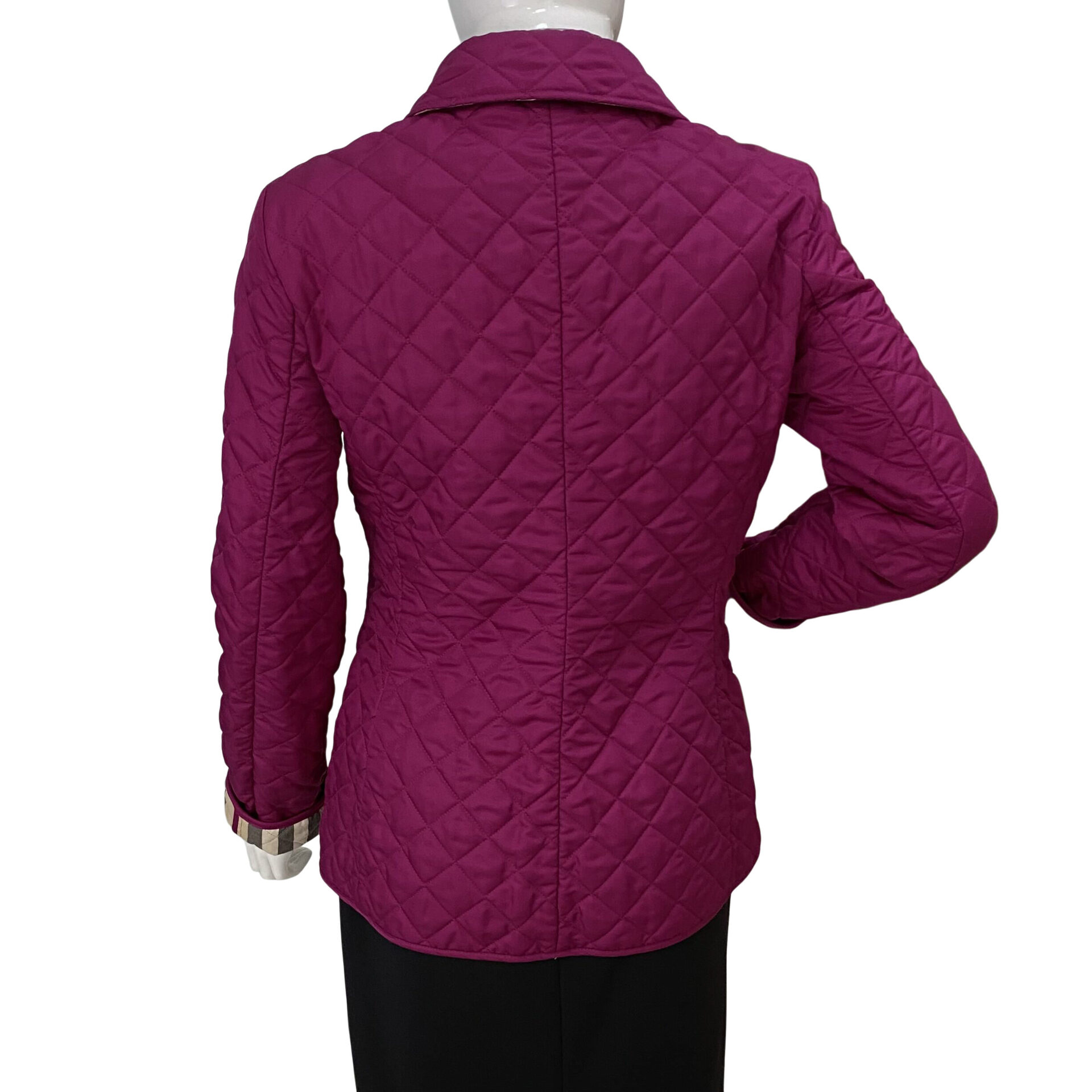 Casaco Burberry Matelassê Roxo