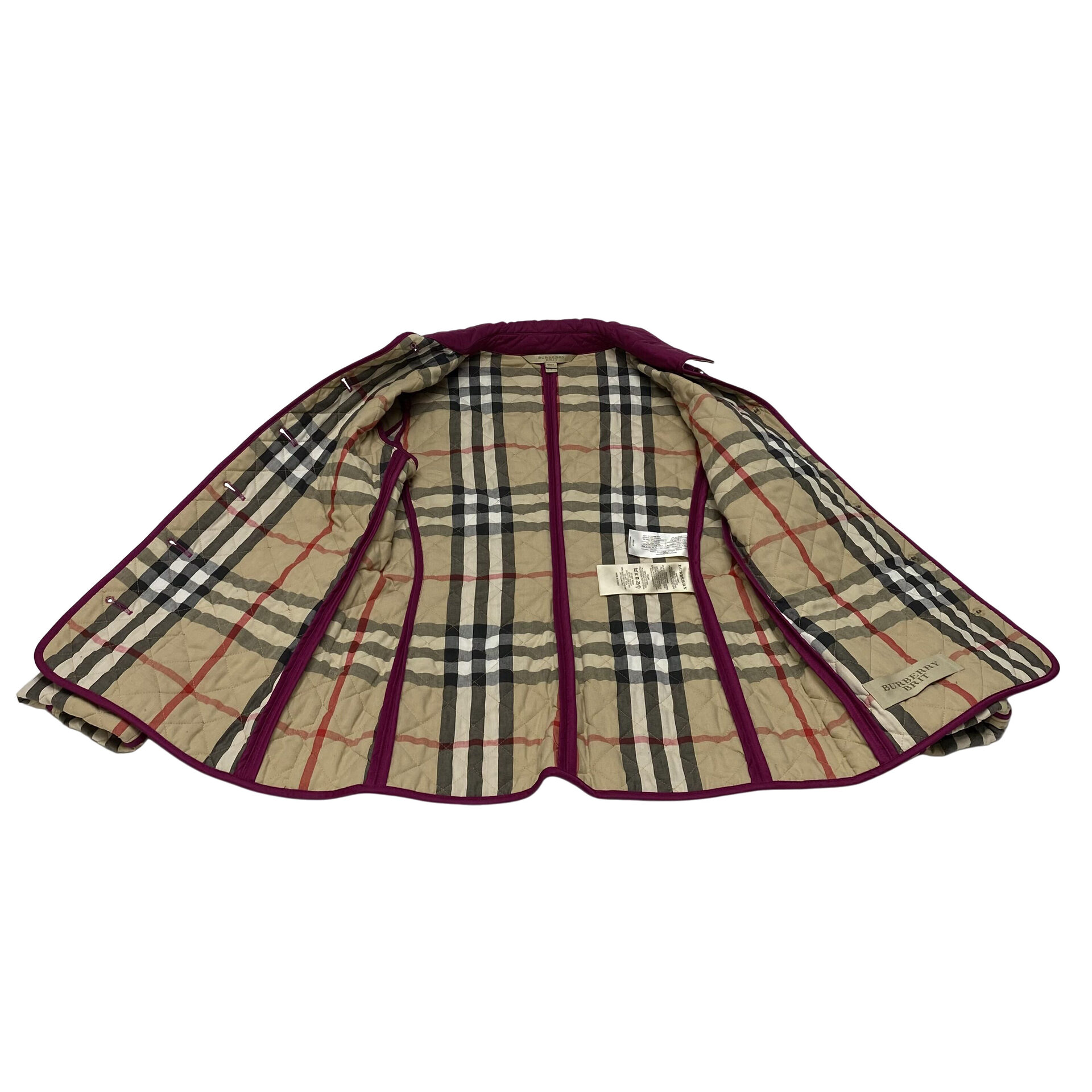 Casaco Burberry Matelassê Roxo