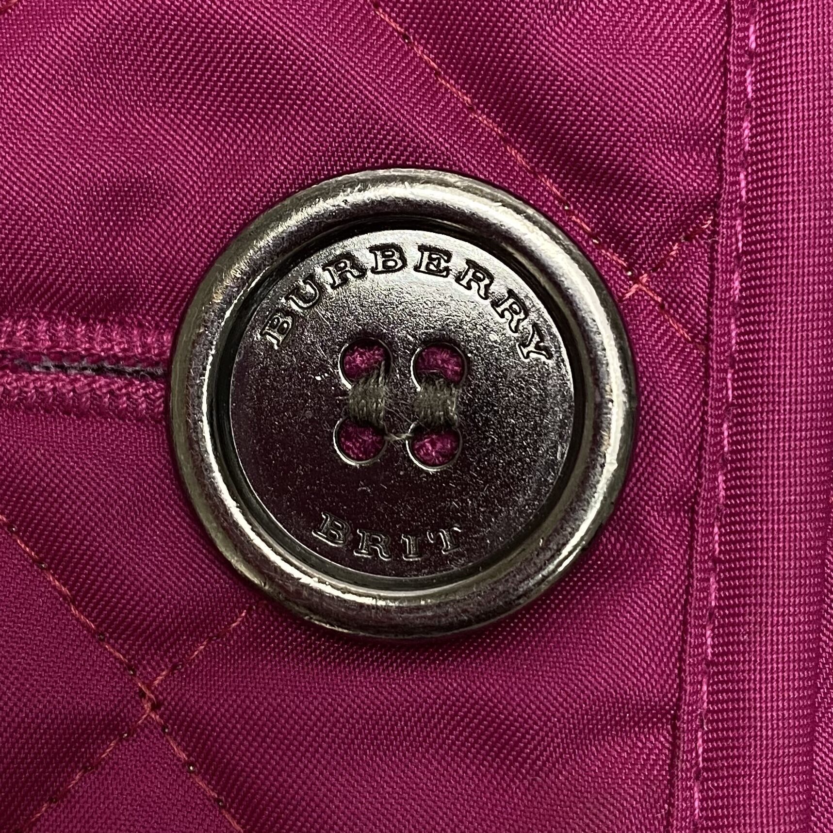 Casaco Burberry Matelassê Roxo