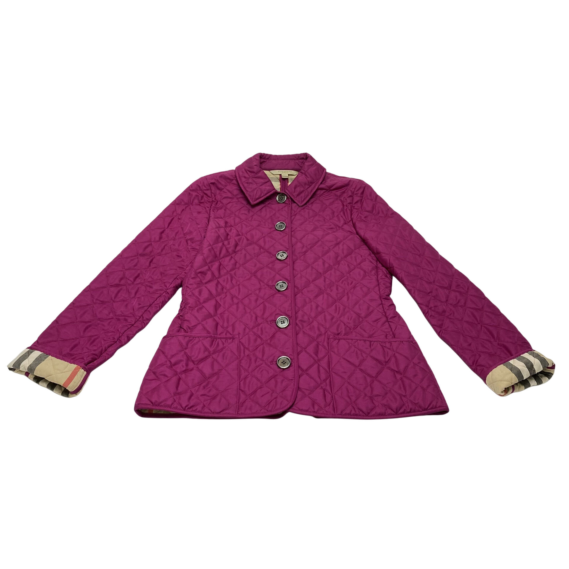 Casaco Burberry Matelassê Roxo