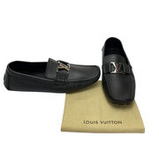 Mocassim Louis Vuitton Couro Preto