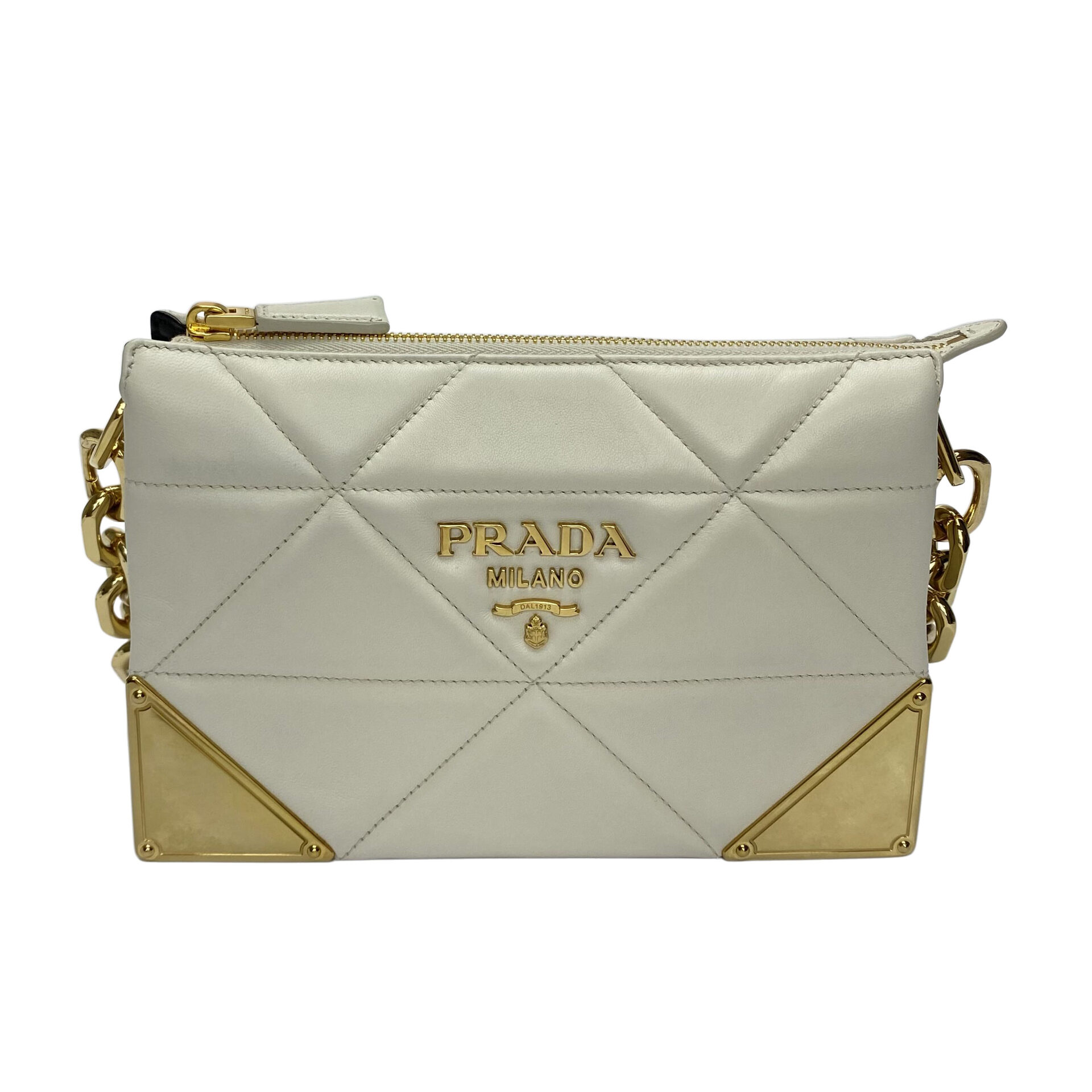 Bolsa Prada Quilted Nappa Leather Shoulder Bag