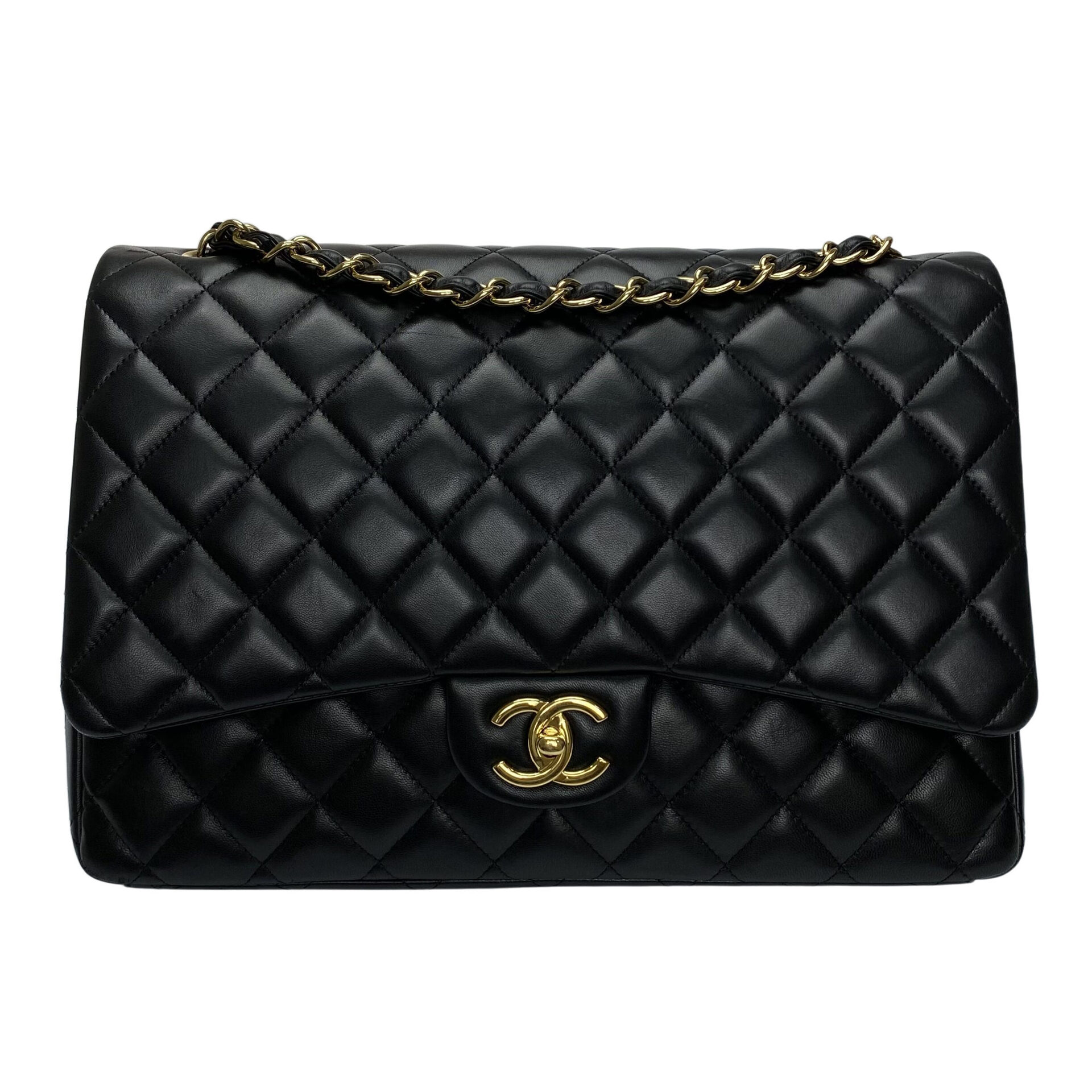 Bolsa Chanel Clássica Single Flap Maxi Lambskin