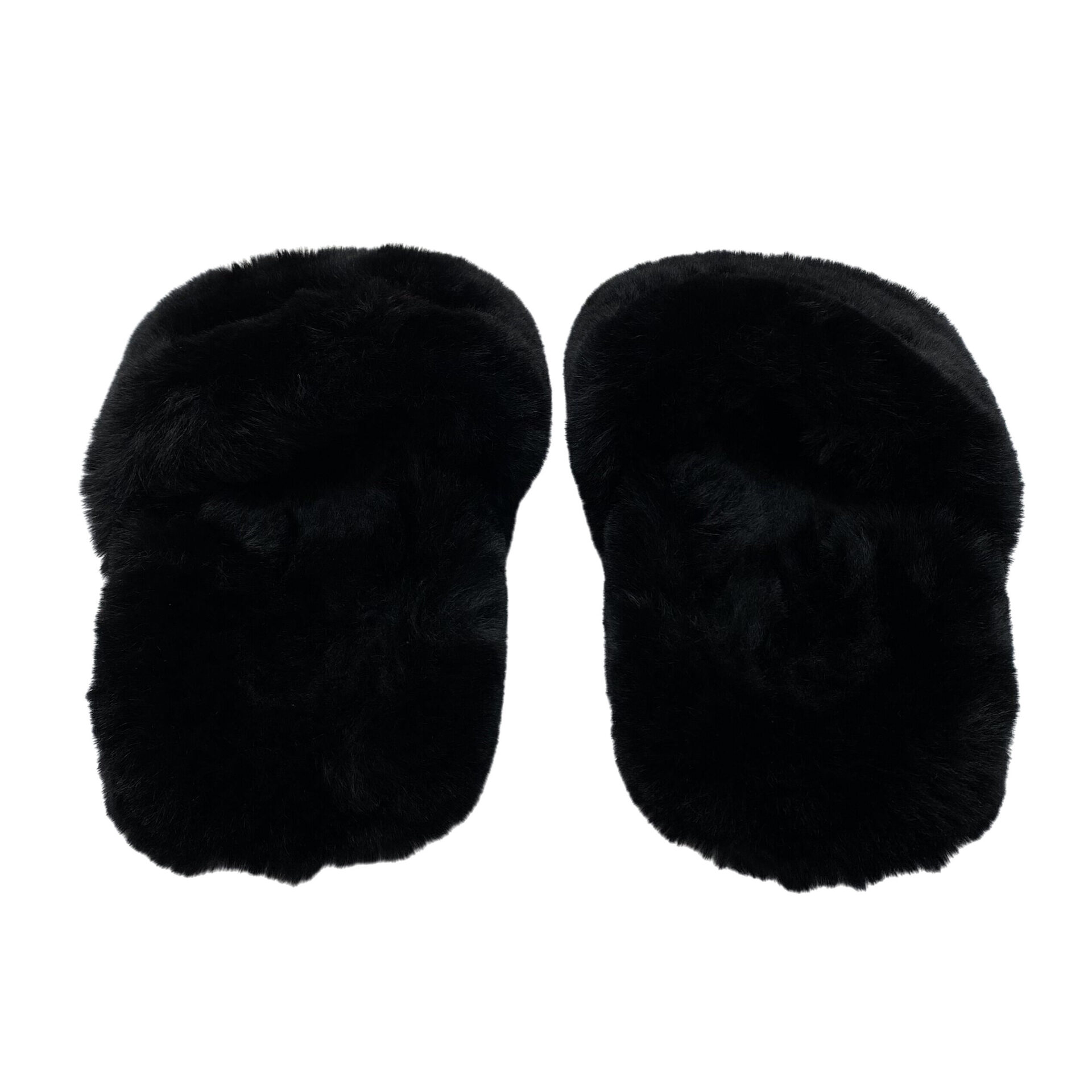 Slide Balenciaga Furry Preto