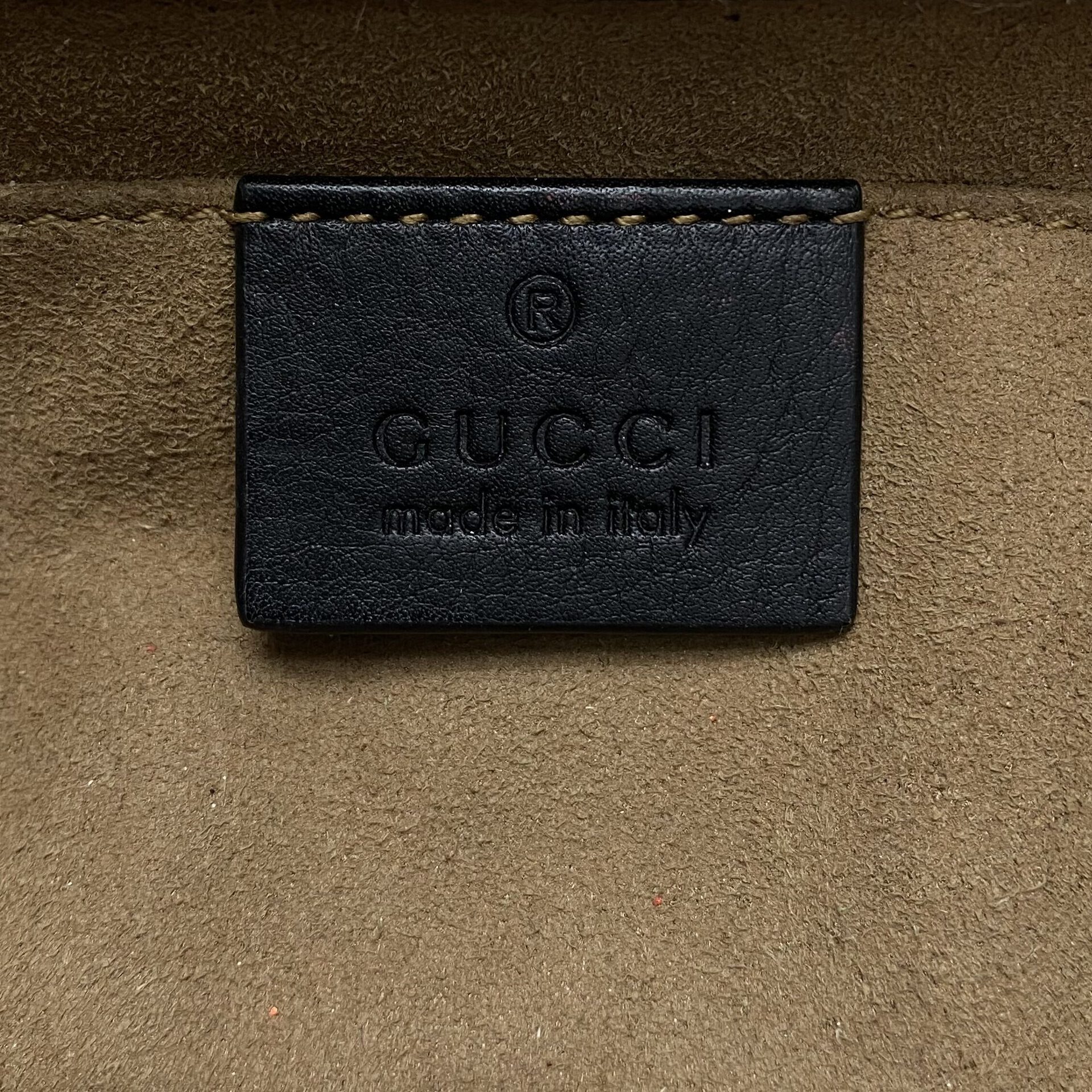Bolsa Gucci Padlock Mini Canvas GG Couro Preto