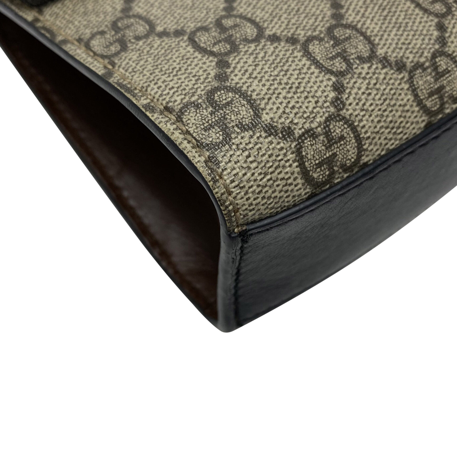 Bolsa Gucci Padlock Mini Canvas GG Couro Preto