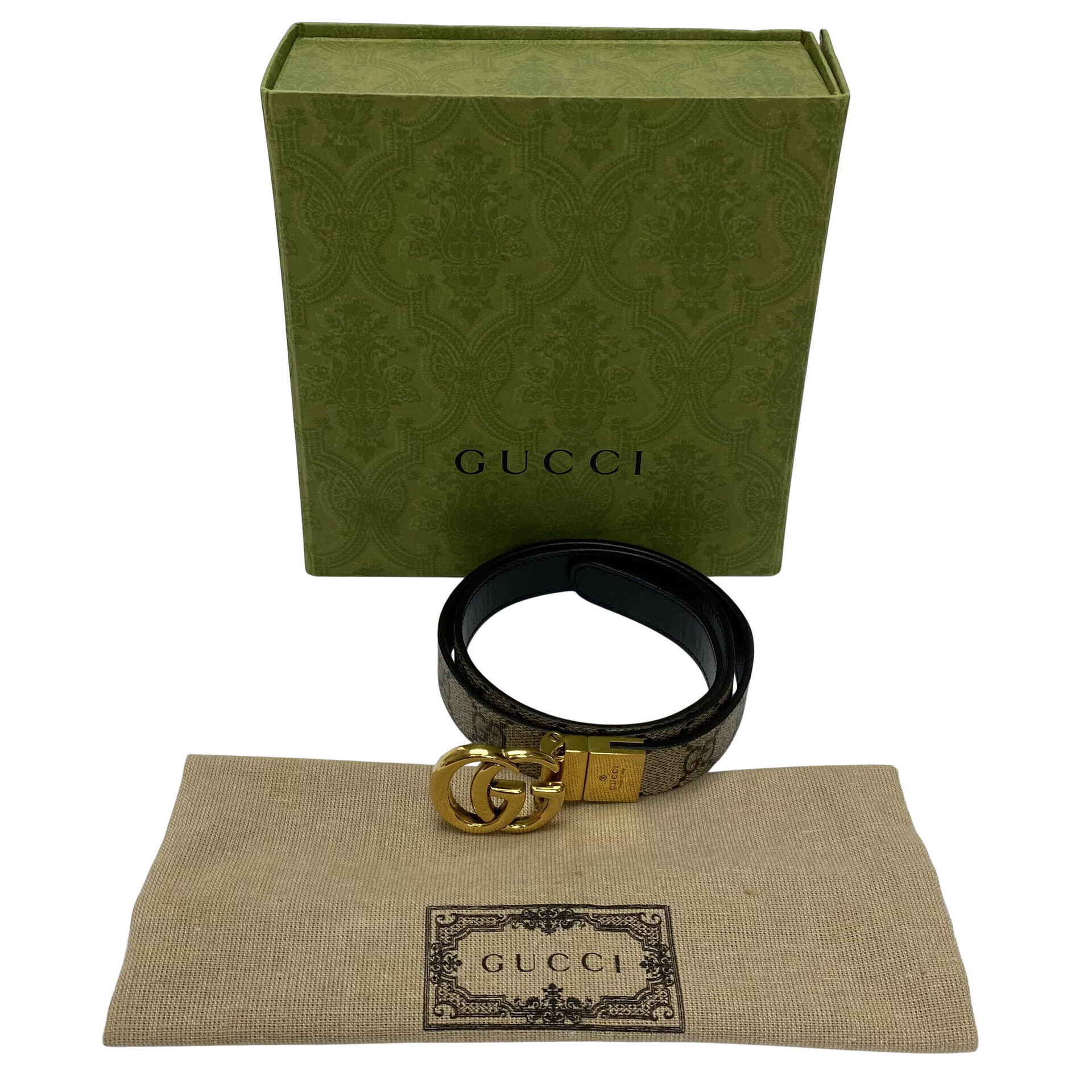 Cinto Gucci GG Canvas