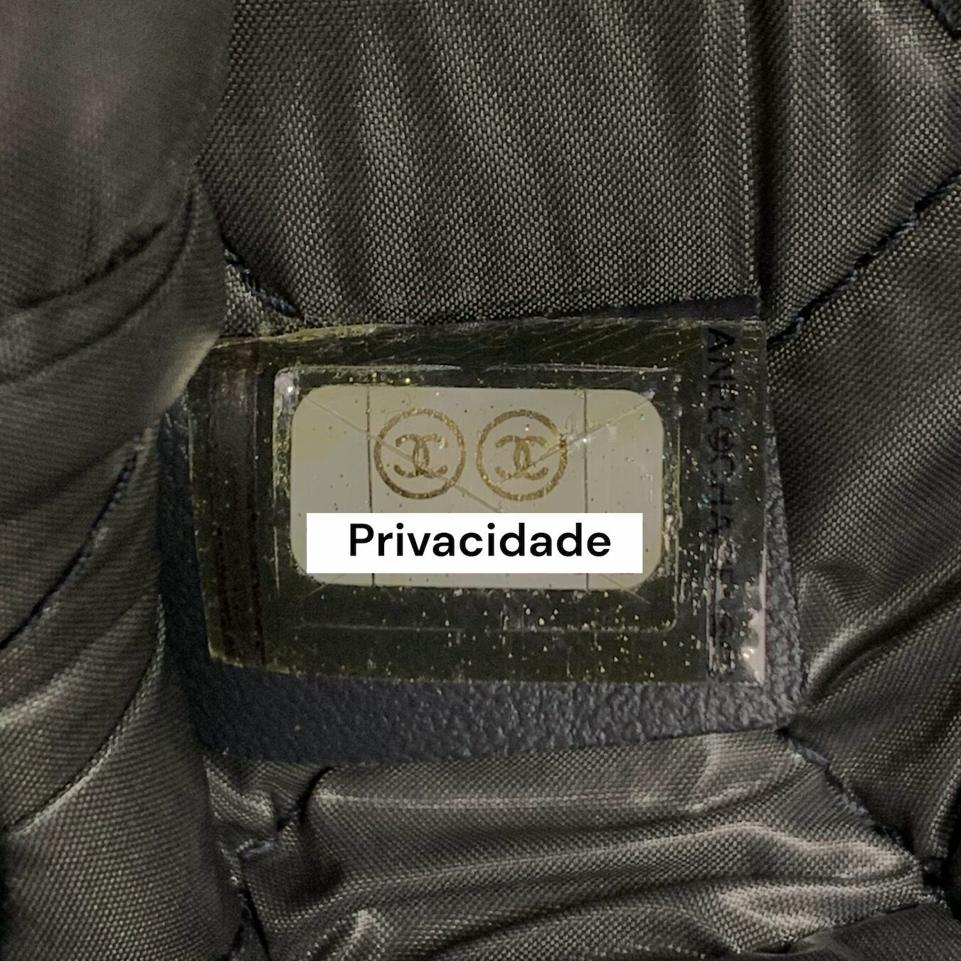 Clutch Chanel Deauville Pouch Cinza