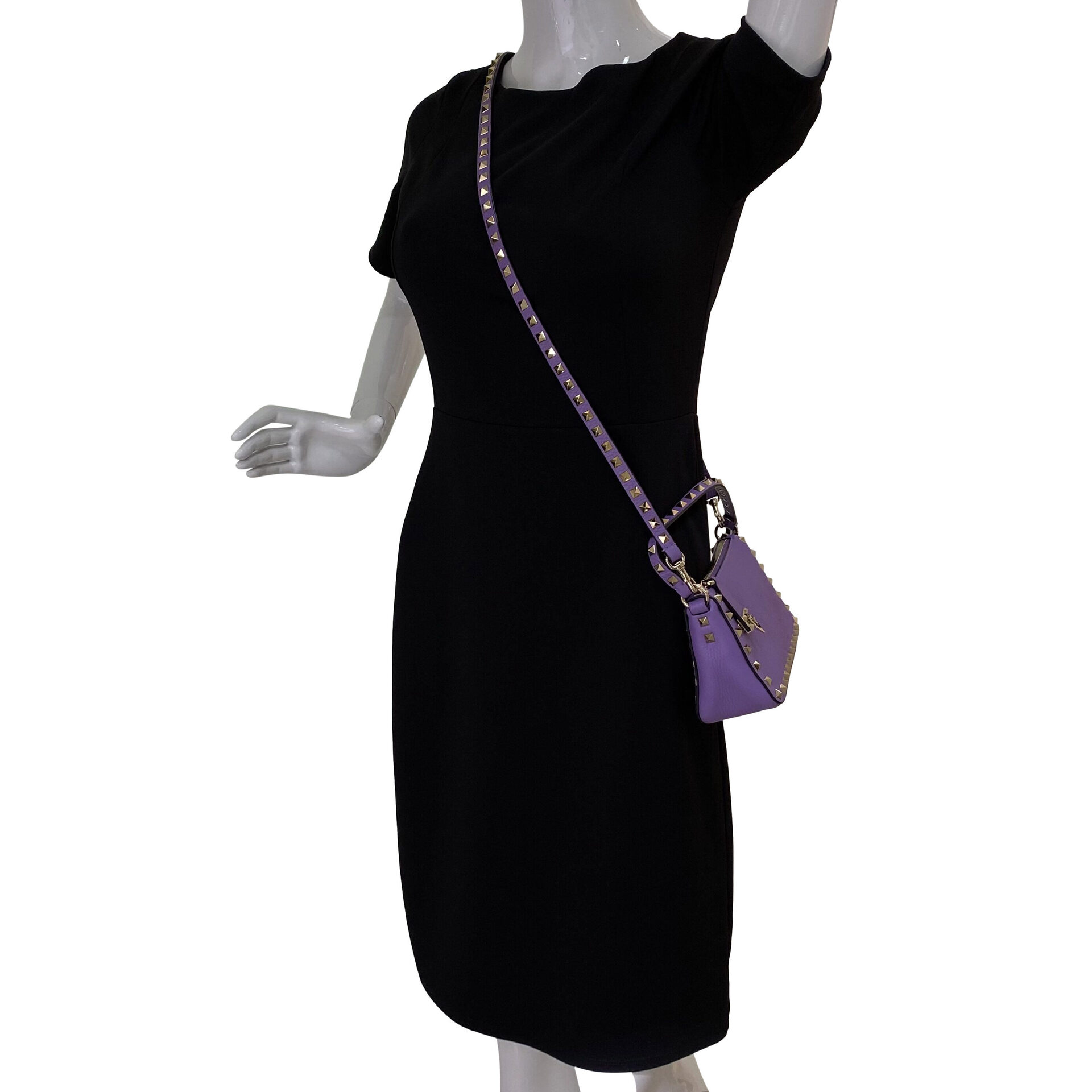 Bolsa Valentino Garavani Rockstud Lilás