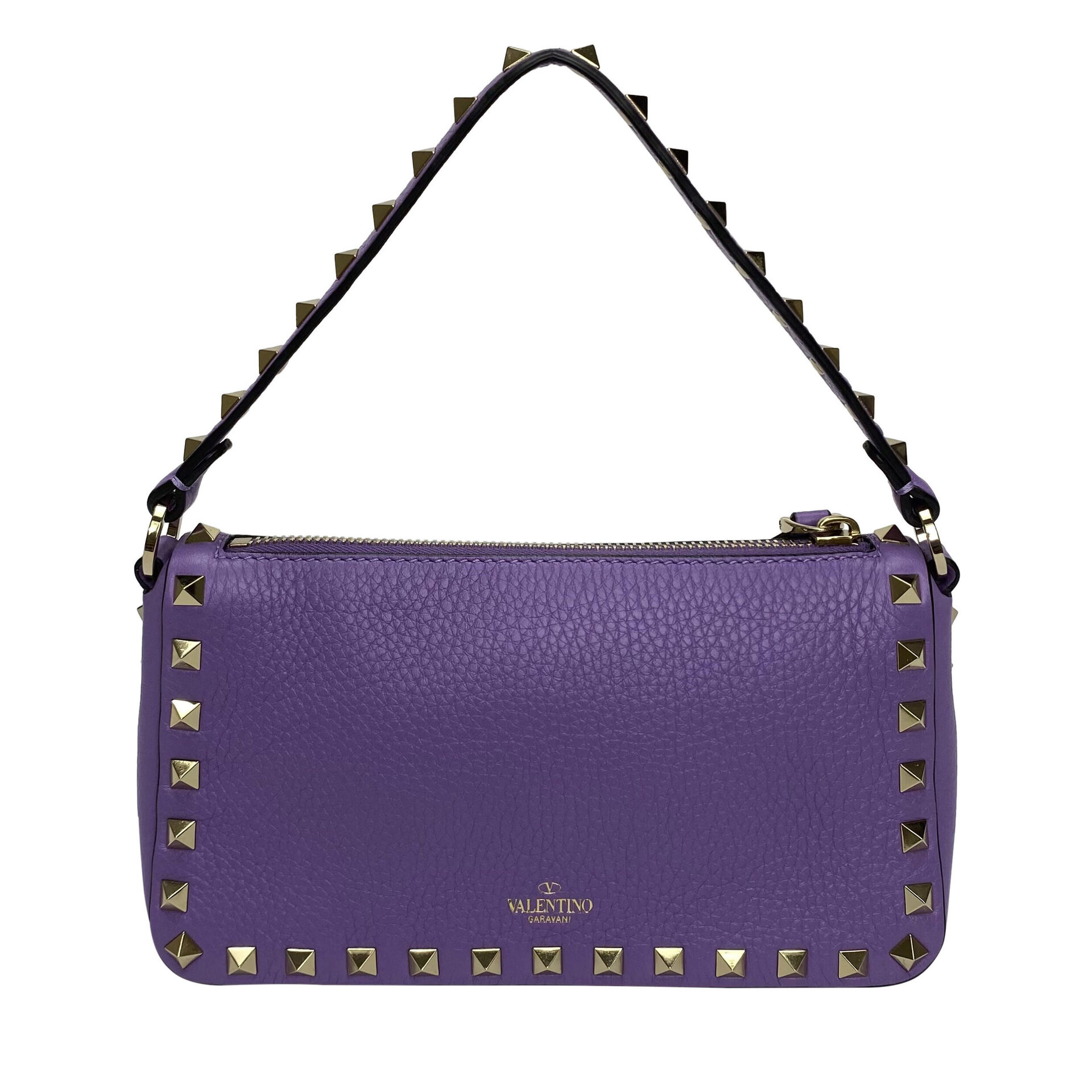 Bolsa Valentino Garavani Rockstud Lilás