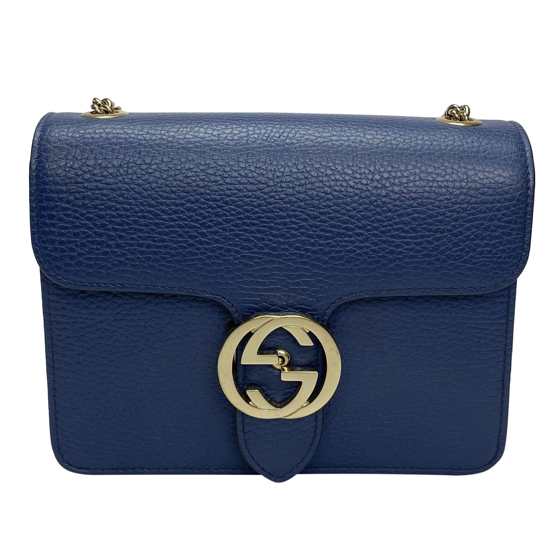 Bolsa Gucci Interlocking G Azul