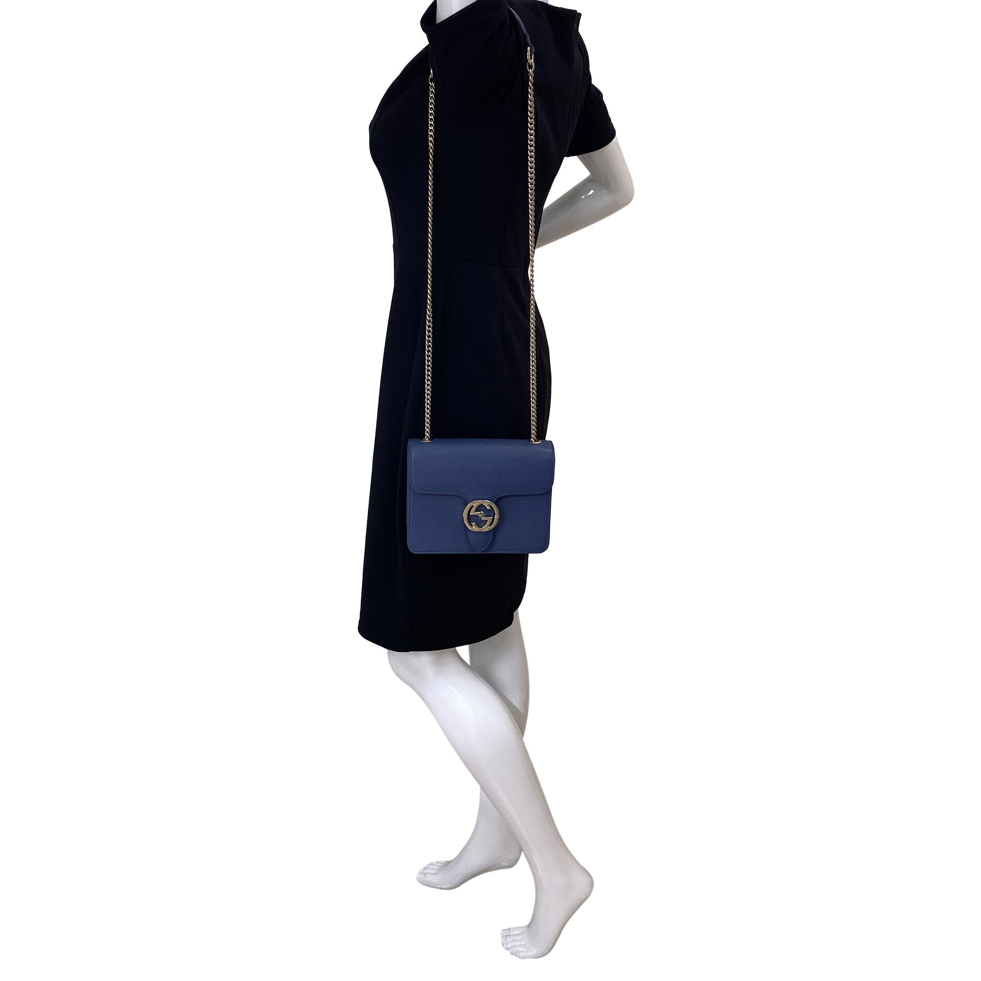 Bolsa Gucci Interlocking G Azul