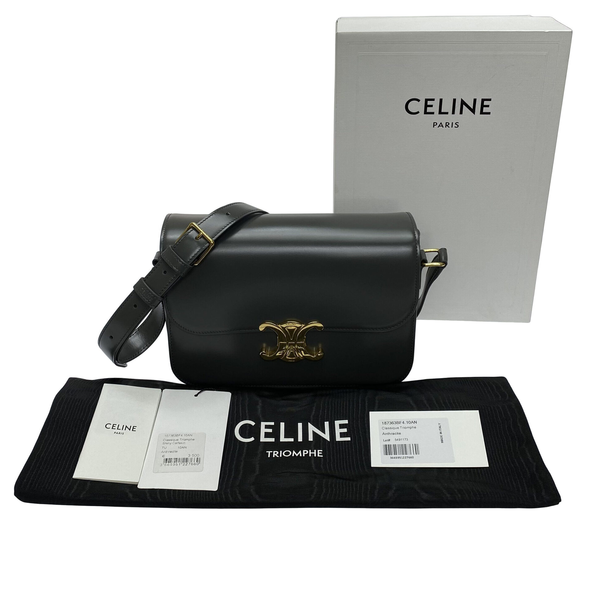 Bolsa Celine Triomphe Cinza