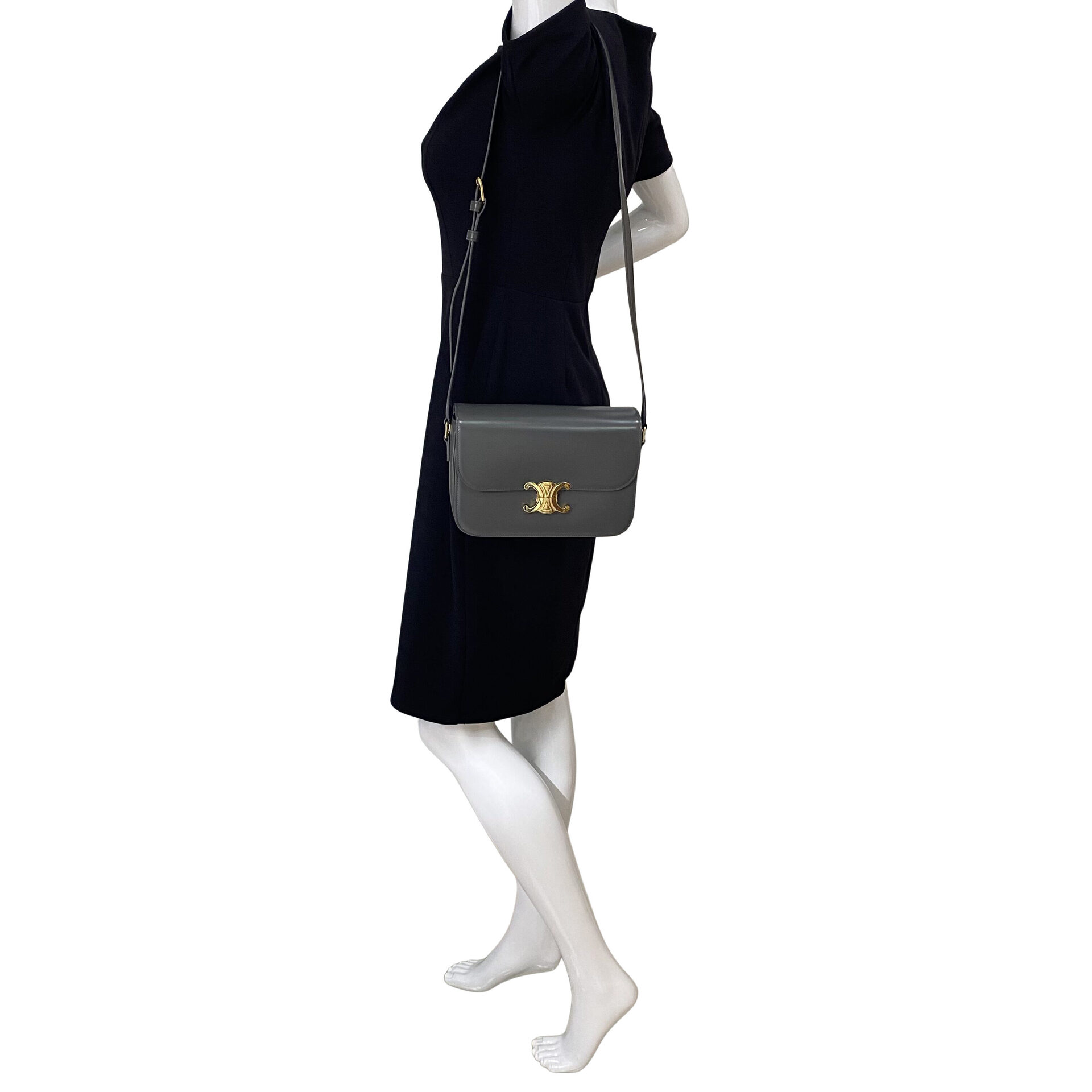 Bolsa Celine Triomphe Cinza