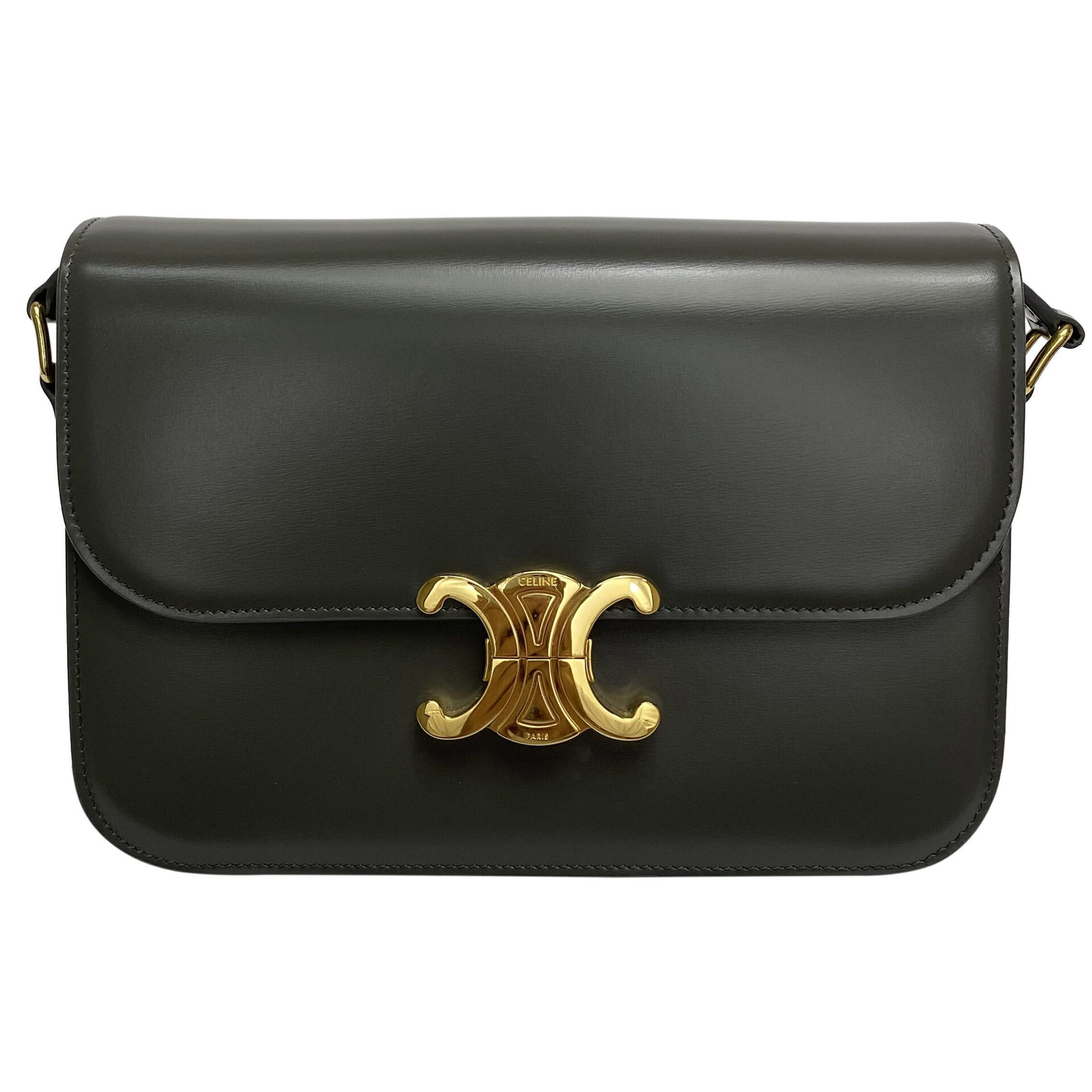 Bolsa Celine Triomphe Cinza