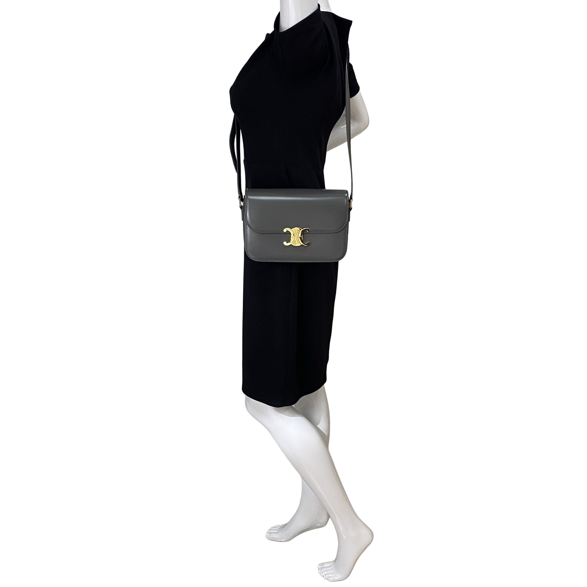 Bolsa Celine Triomphe Cinza