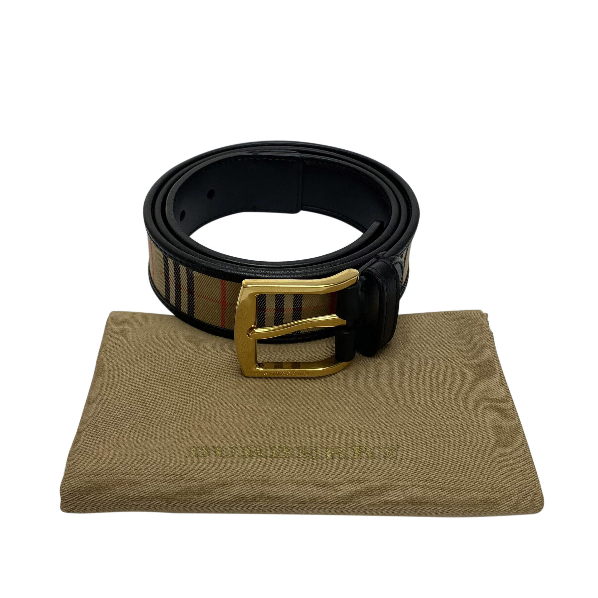 Cinto Burberry Xadrez Tradicional