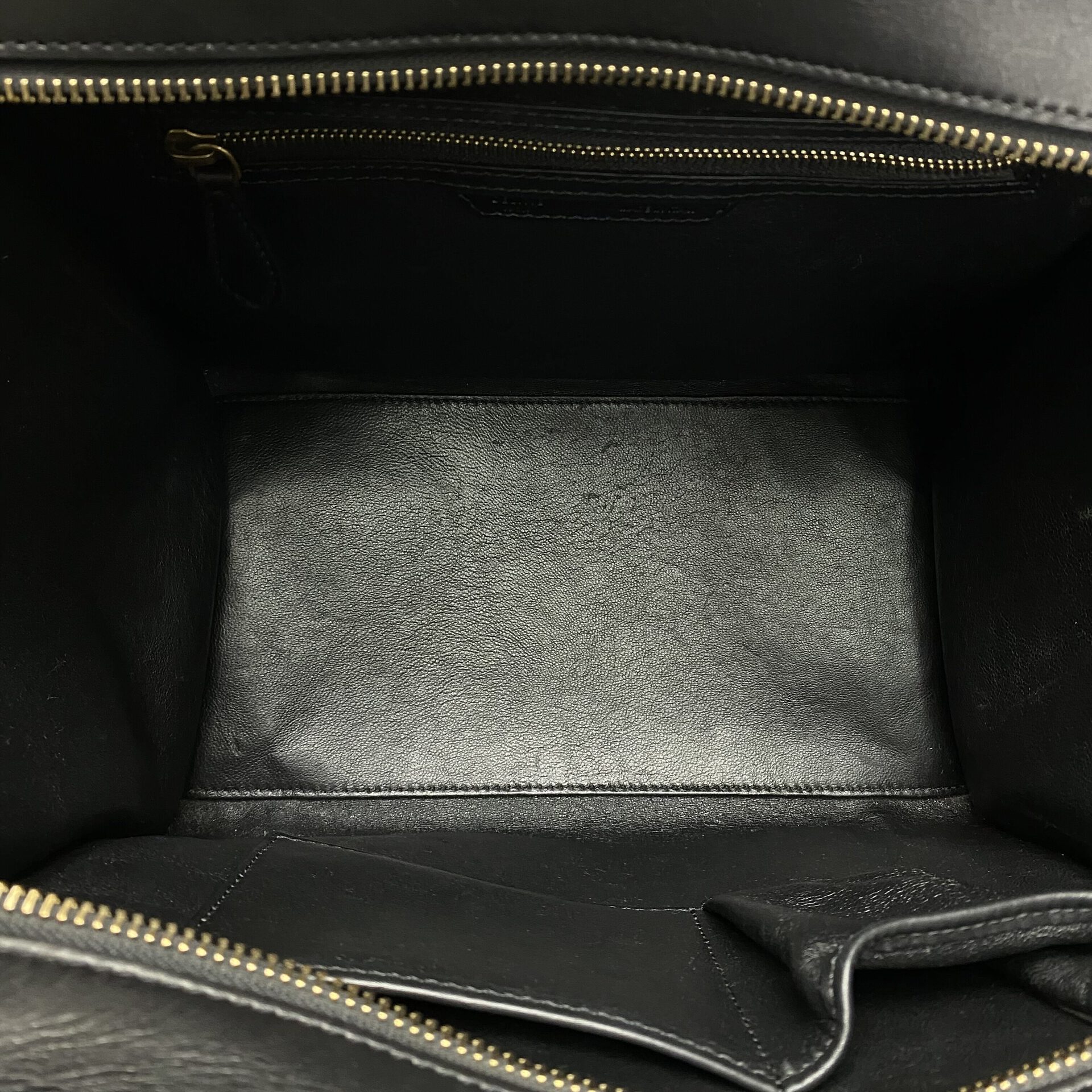 Bolsa Celine Mini Luggage Preta e Leopard