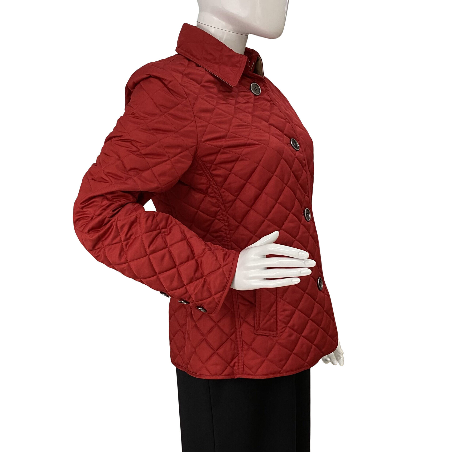 Casaco Burberry Matelassê Vermelho