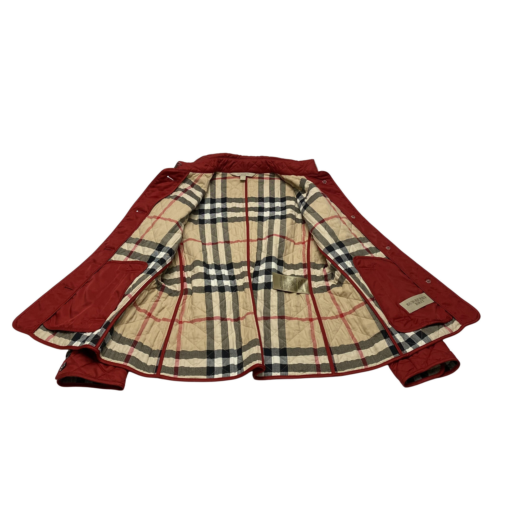 Casaco Burberry Matelassê Vermelho