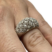 Anel Ouro Branco com Diamantes - 0.34 ct.