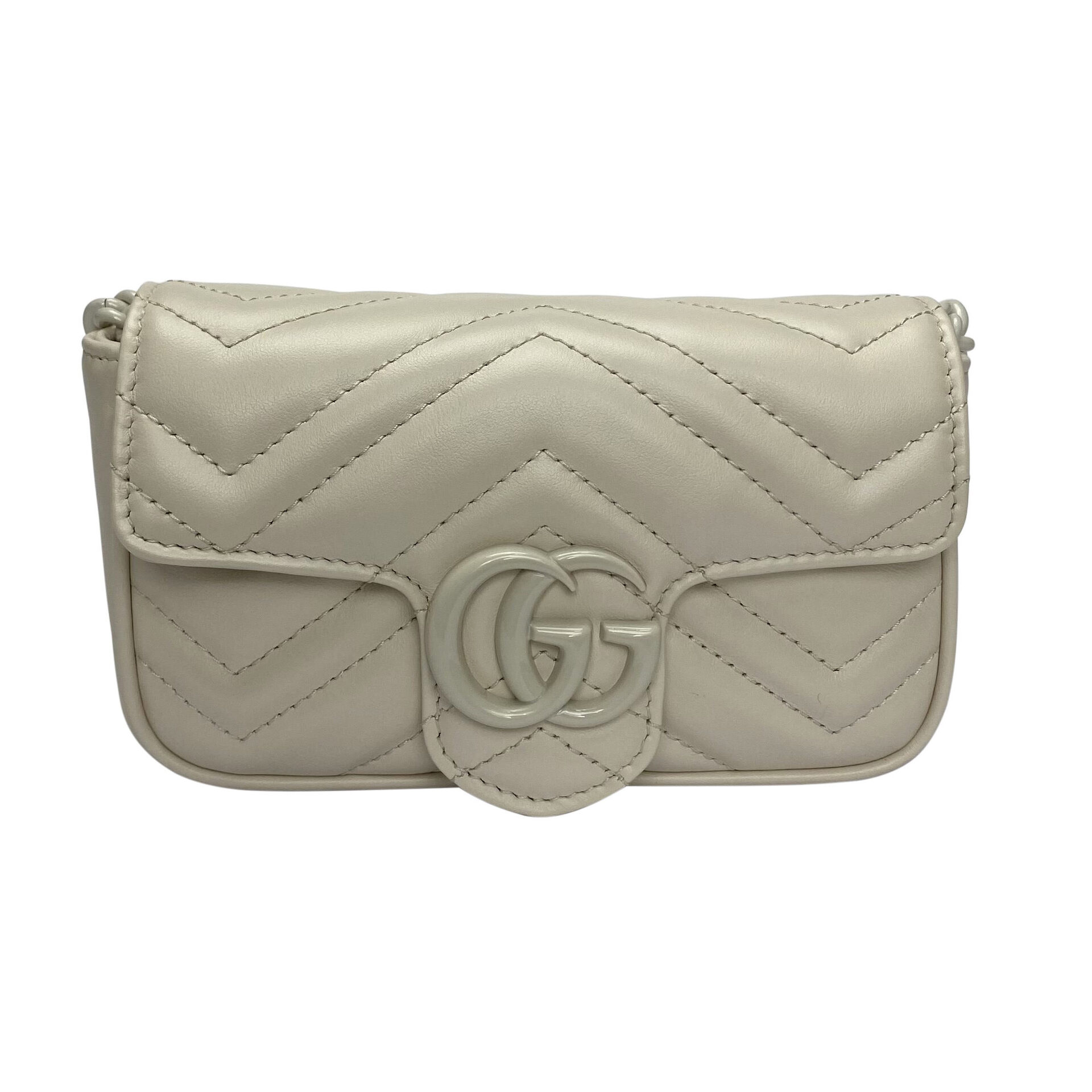 Bolsa Gucci GG Marmont Belt Bag Off White