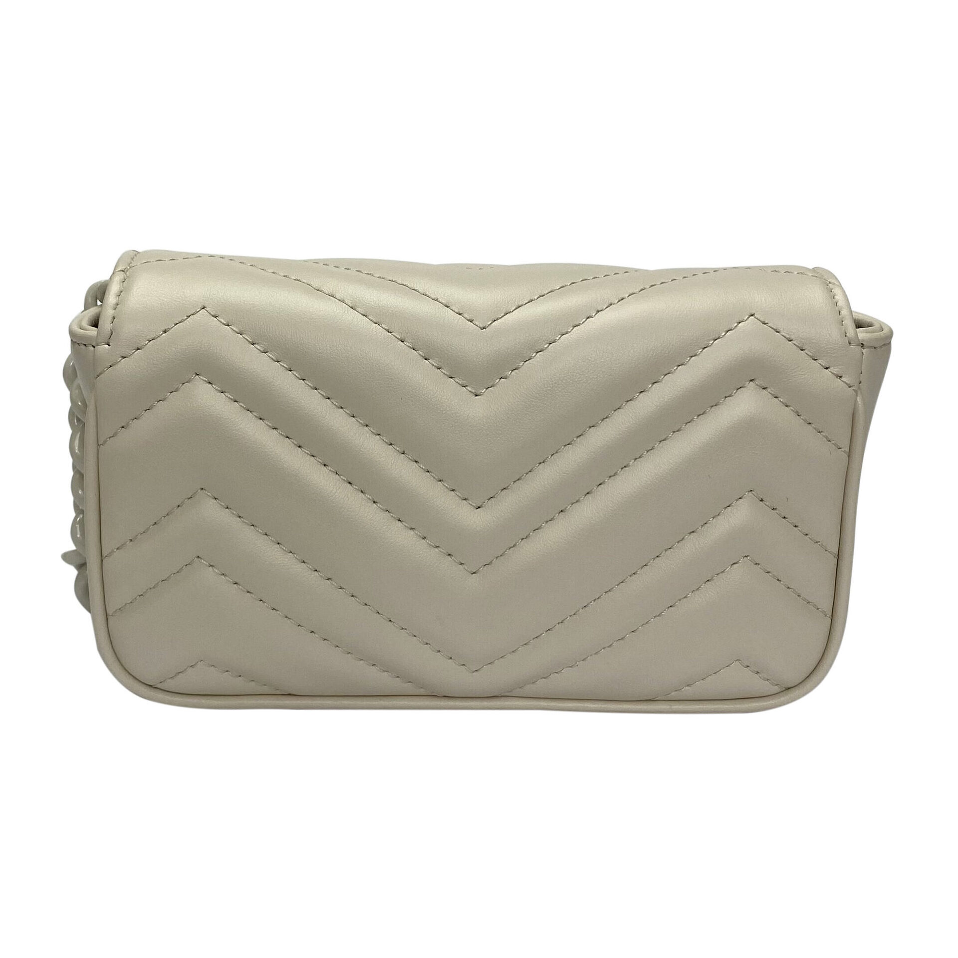 Bolsa Gucci GG Marmont Belt Bag Off White