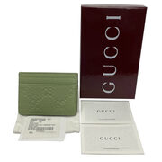 Porta-Cartões Gucci GG Monograma Verde