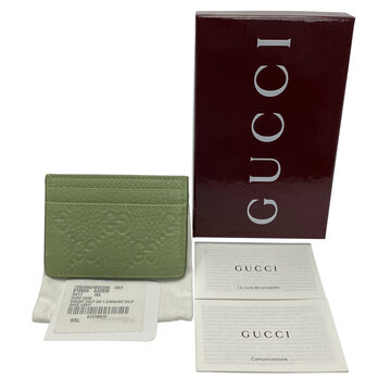 Porta-Cartões Gucci GG Monograma Verde
