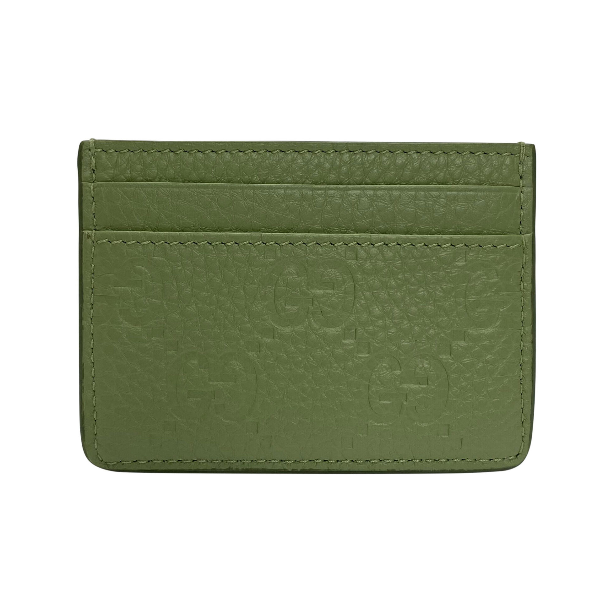 Porta-Cartões Gucci GG Monograma Verde