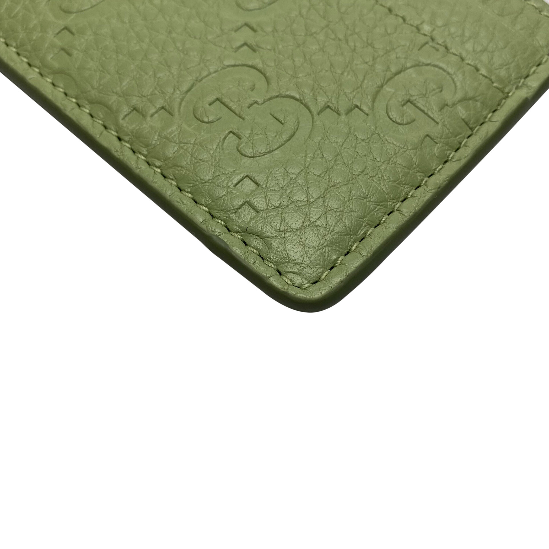 Porta-Cartões Gucci GG Monograma Verde