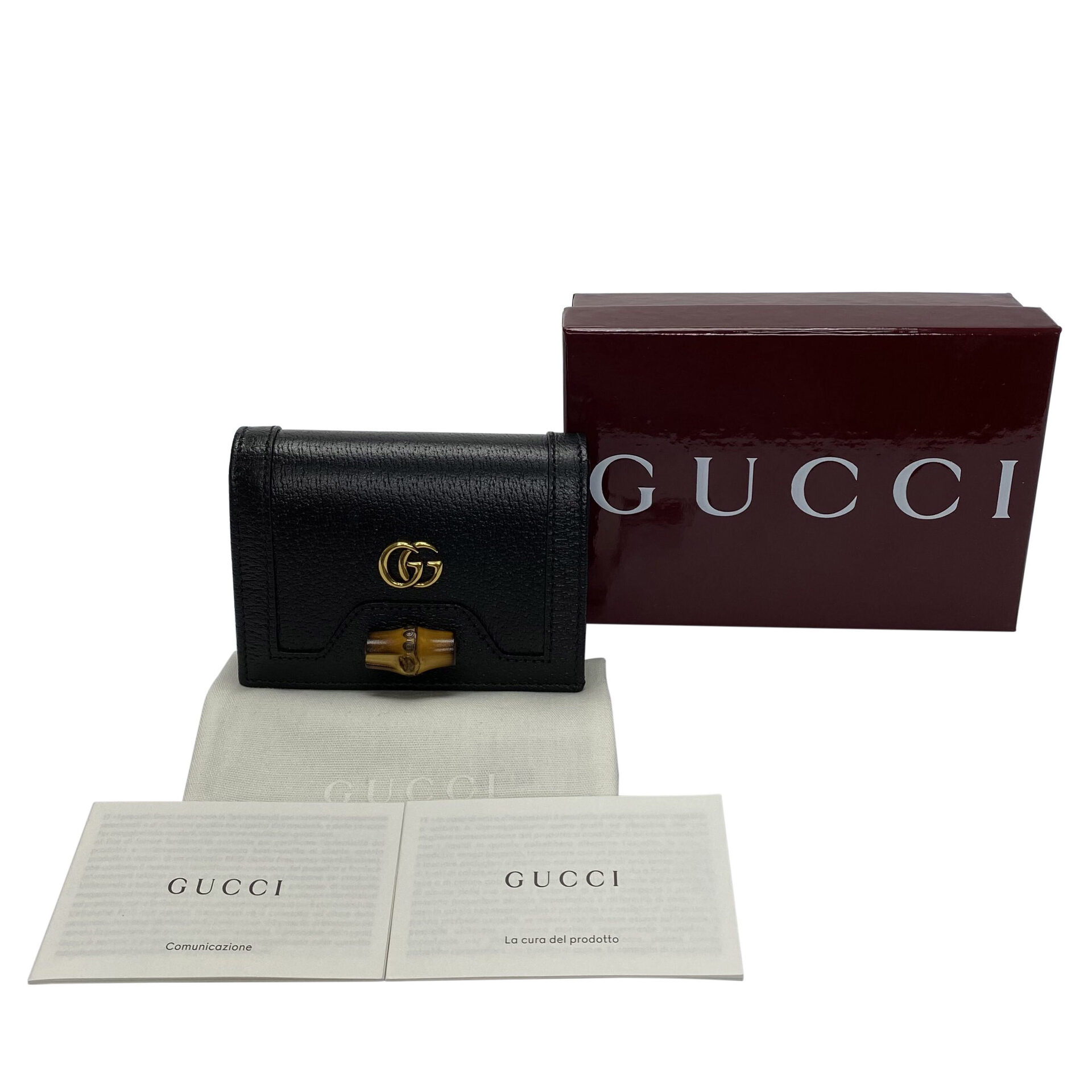 Carteira Gucci Bamboo Preta