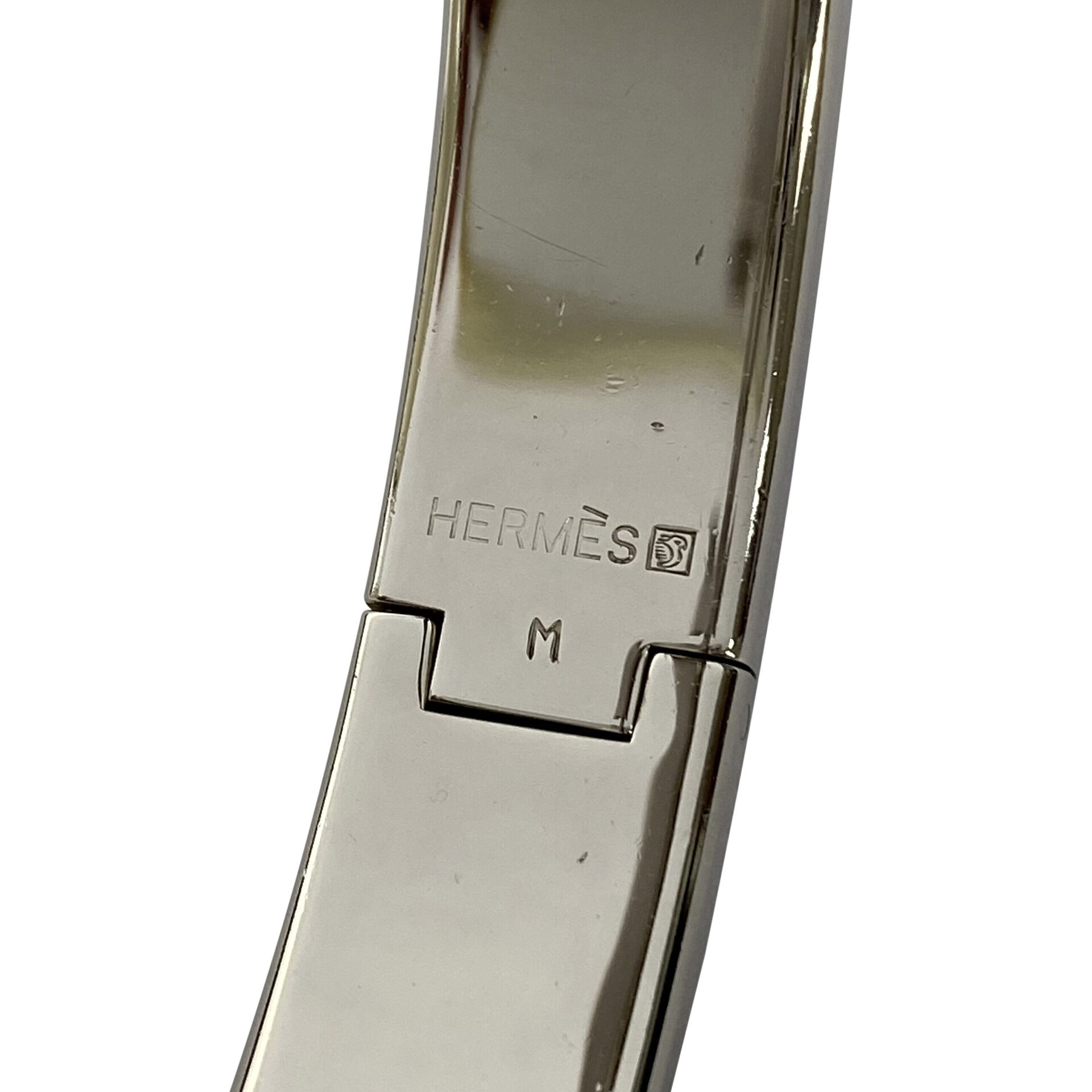 Bracelete Hermès Clic H Cinza