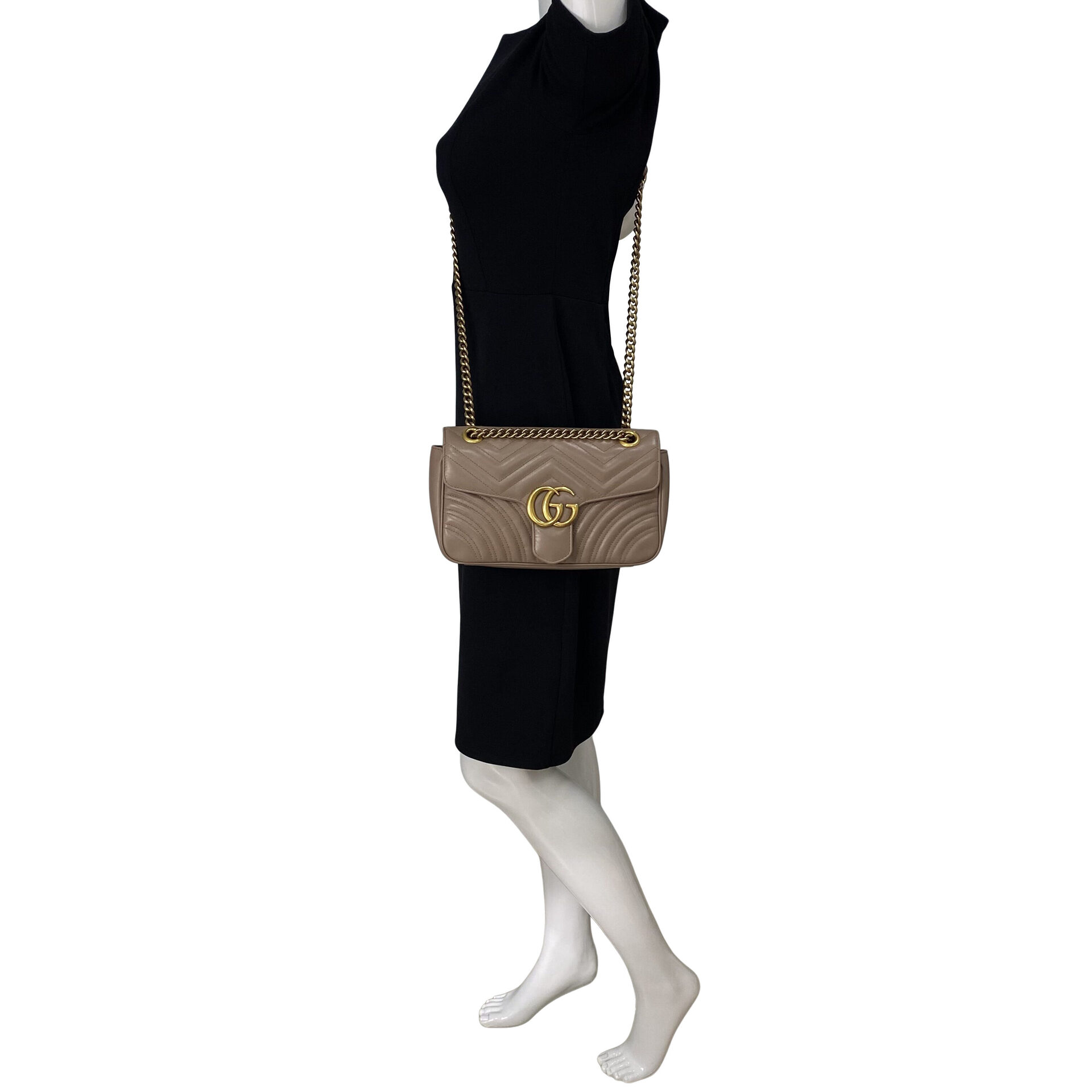 Bolsa Gucci GG Marmont Nude