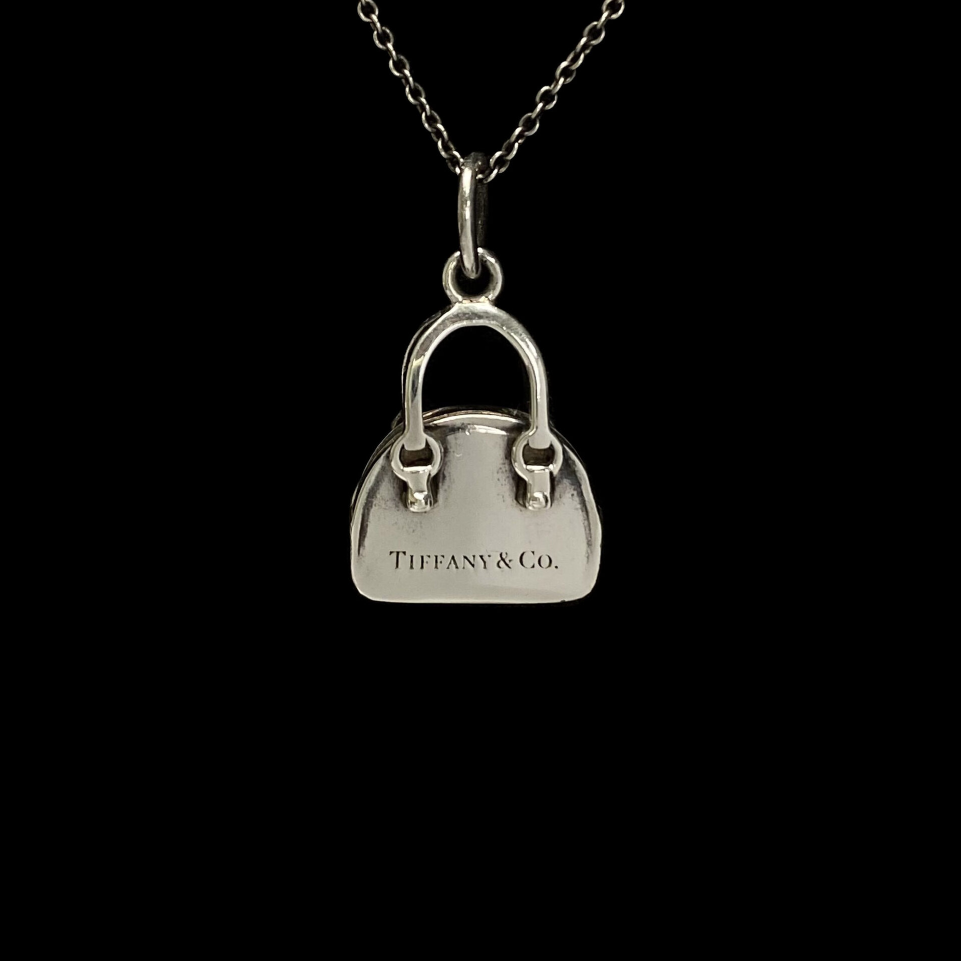 Colar Tiffany & Co. Berloque Bolsa e Coração