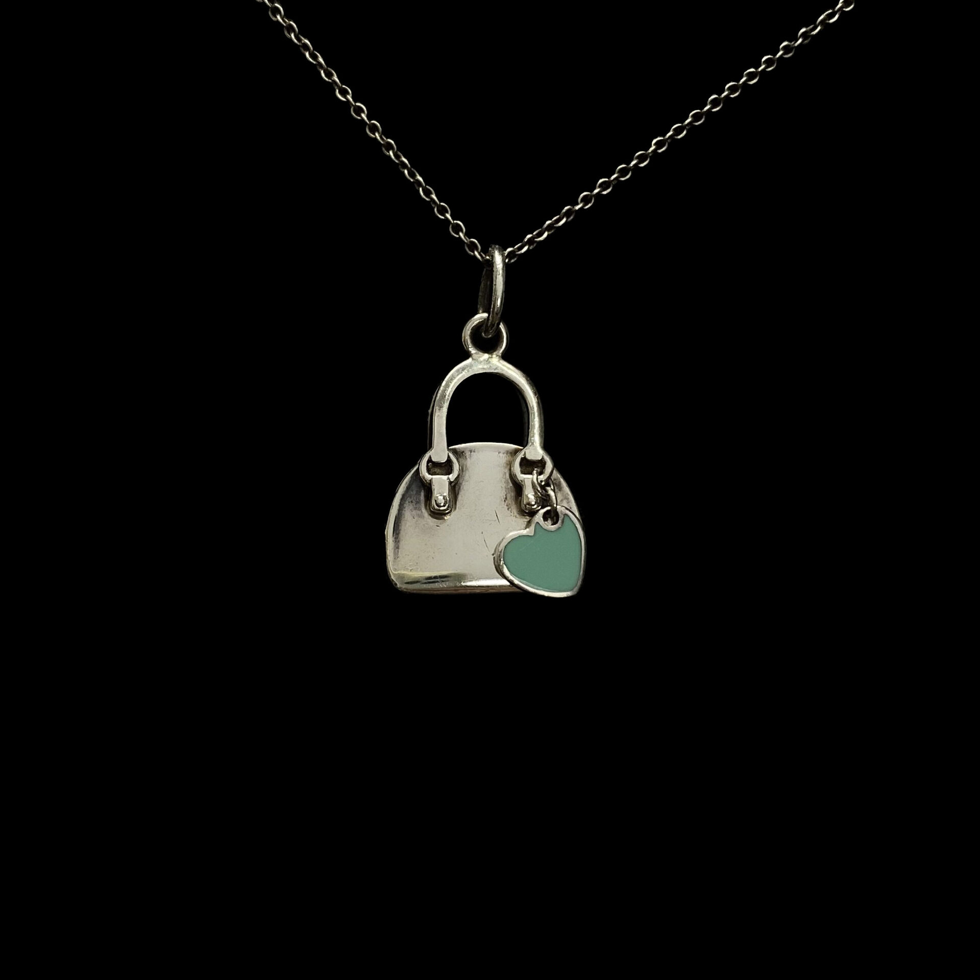 Colar Tiffany & Co. Berloque Bolsa e Coração