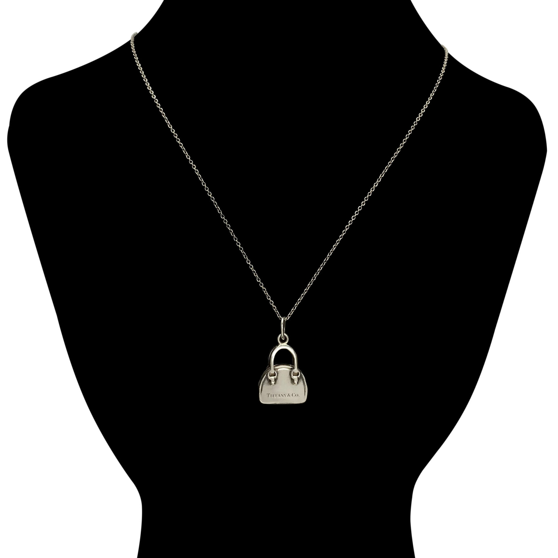 Colar Tiffany & Co. Berloque Bolsa e Coração