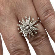 Anel Ouro Branco Floco de Neve - 1.76 ct.