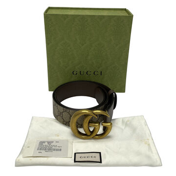 Cinto Gucci GG Monograma e Marrom