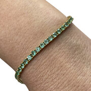 Pulseira Riviera Esmeraldas - 4.53 ct