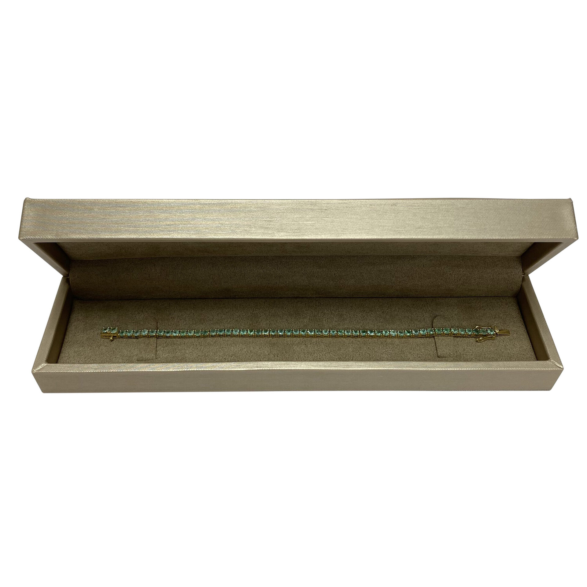 Pulseira Riviera Esmeraldas - 4.53 ct