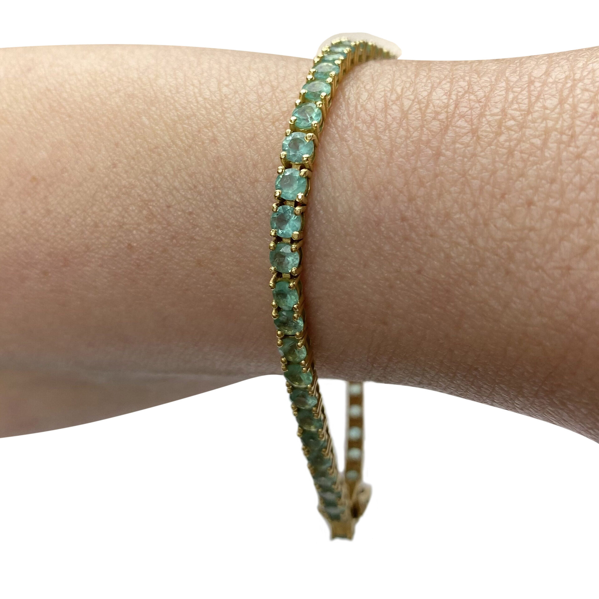 Pulseira Riviera Esmeraldas - 4.53 ct