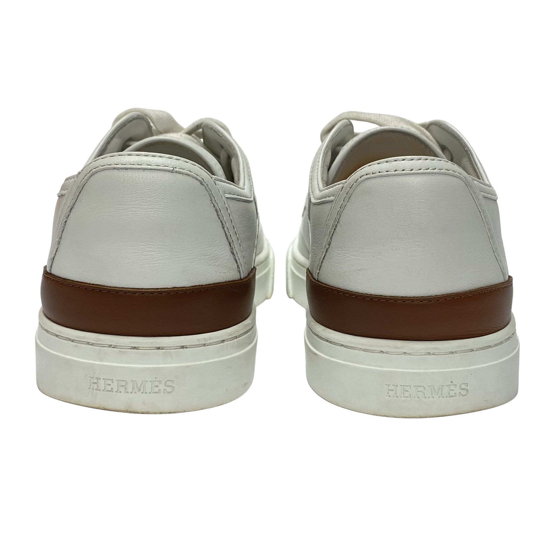 Tênis Hermès Get Couro Branco