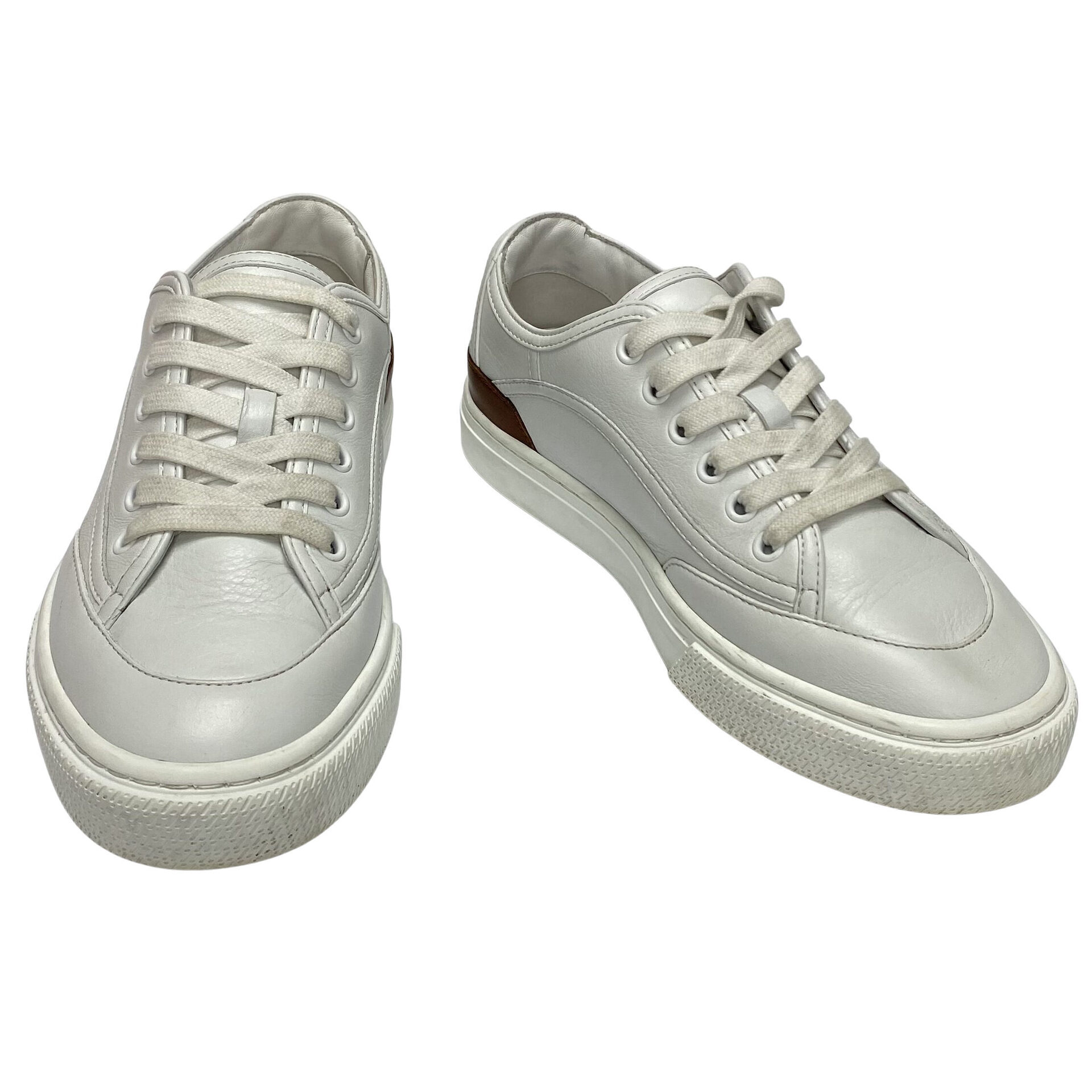 Tênis Hermès Get Couro Branco